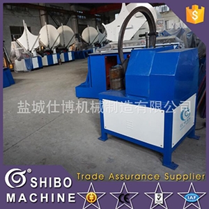 Angle iron flange machine