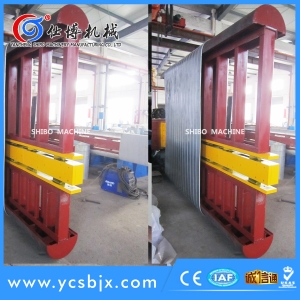 Flat oval duct machine