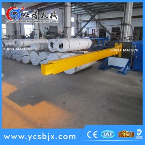 Flat oval duct machine