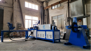 spiral round duct flange forming machine