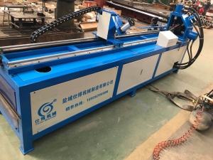 Angle steel flange forming machine